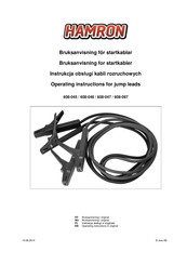 Hamron 608-047 Operating Instructions Manual