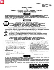 Ingersoll-Rand DET23N-EU Instructions Manual