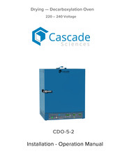Cascade Sciences CDO-5-2 Installation & Operation Manual