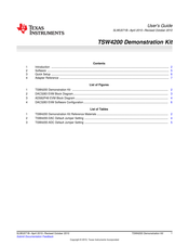 Texas Instruments TSW4200 User Manual