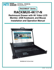 NTI RACKMUX-4K17-N Installation And Operation Manual