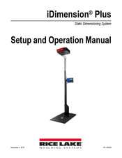 Rice Lake iDimension Plus Setup And Operation Manual