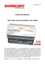 SOUNDLIGHT 3616PWM-H Operating Manual