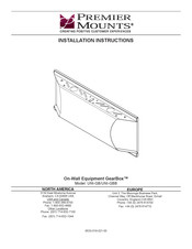 Premier Mounts On-Wall Equipment GearBox UNI-GBB Installation Instructions Manual