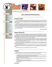 Tesoro Cutlass II Operator's Instruction Manual