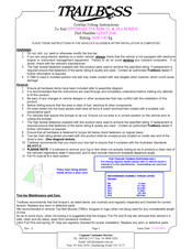 Trailboss QTHY264L Fitting Instructions Manual