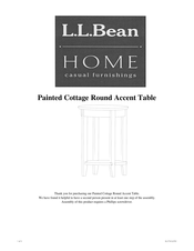 L.l.bean Painted Cottage Round Accent Table Manual