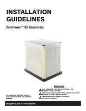 Generac Power Systems CorePower/ES Generator Installation Manuallines