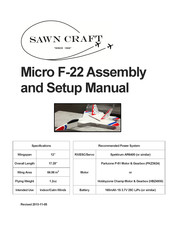 Sawn Craft Micro F-22 Assembly And Setup Manual