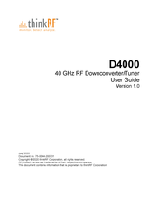 ThinkRF D4000 User Manual