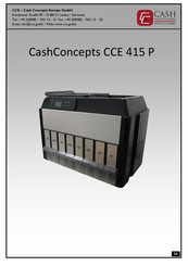 CashConcepts CCE 415 P Manual