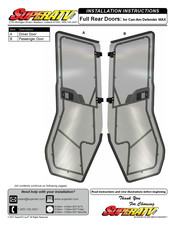 SuperATV DOOR-CA-DEF-MAX-R Installation Instructions Manual