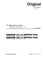Poettinger EUROTOP 611 A TOPTECH PLUS Operator's Manual
