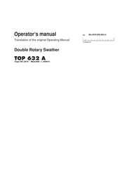 Poettinger TOP 632 A Operator's Manual