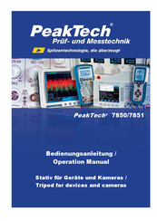 PeakTech 7851 Operation Manual