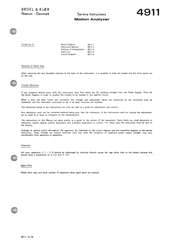 Brüel & Kjær 4911 Service Instructions Manual
