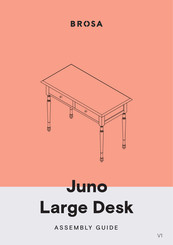 BROSA Juno Large Desk Assembly Manual