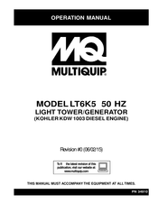 MQ Multiquip LT6K5 Operation Manual