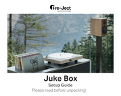Pro-Ject Audio Systems Juke Box Series Setup Manual