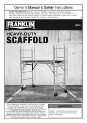 Franklin 63051 Owner's Manual & Safety Instructions