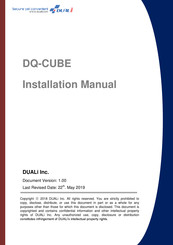 Duali DQ-CUBE Installation Manual