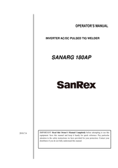 SanRex SANARG 180AP Operator's Manual