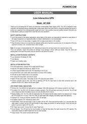 Powercom AP-1026 User Manual