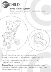 My Child Pinto Instructions Manual