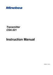 Minebea CSA-521 Instruction Manual