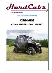 DFK HardCabs CAN-AM COMMANDER 1000 LIMITED Installation Instructions Manual