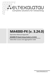 ELTEX MA4000-PX Quick Setup Manual