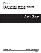 Texas Instruments bq2013HEVM-001 User Manual
