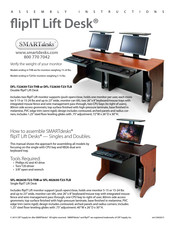 SMART desks flipIT Lift Desk DFL-722630-T23-THB Assembly Instructions Manual