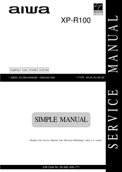 Aiwa XP-R100 Service Manual