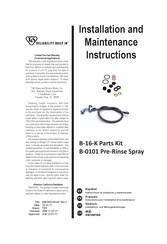 T&S B-16-K Installation And Maintenance Instructions Manual