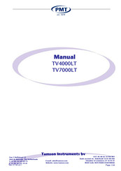 PMT TV4000LT Manual