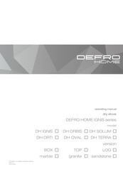 Defro Home DH ORTI Operating Manual