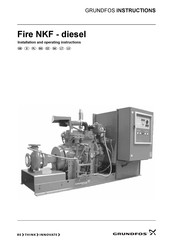 Grundfos Fire NKF Series Installation And Operating Instructions Manual