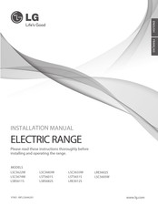 LG LSC5605W Installation Manual