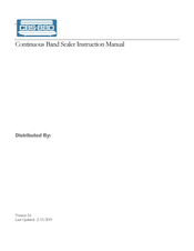 Sealer Sales CBS-880 I Instruction Manual