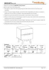 modway Hiro CH2 MOD-6073 Assembly Instructions Manual
