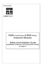 Xylem YSI REM Safety And Installation Manual