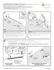 Luminii Optic Arts CH-MD-LS-SF Series Installation Instructions