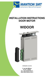 Mantion WIDOOR Installation Instructions Manual