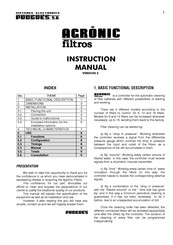Progres Agronic Instruction Manual