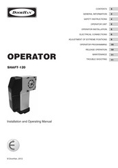 DoorHan SHAFT-120 Installation And Operating Manual