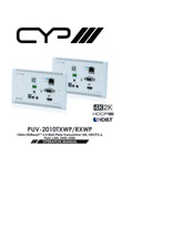 CYP PUV-2010TXWP Operation Manual