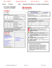 Toyota 00016-00463 Manual