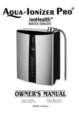 Real Spirit Aqua-Ionizer Pro ionHealth Owner's Manual