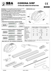SEA CORONA RP Fitting And Connection Instructions